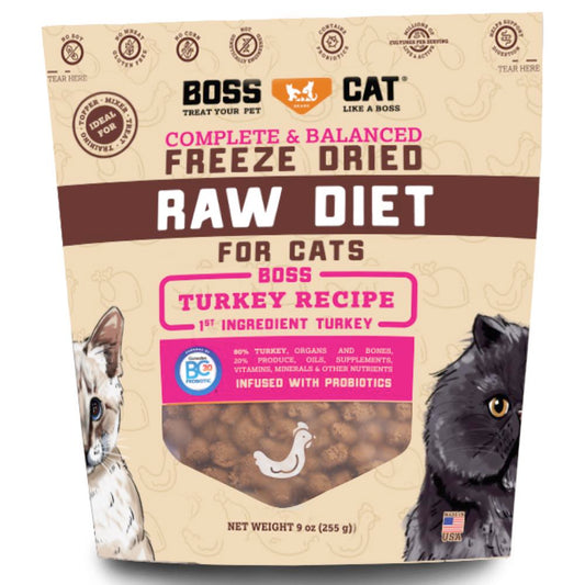 Boss Cat Freeze Dried Turkey Nuggets 9oz