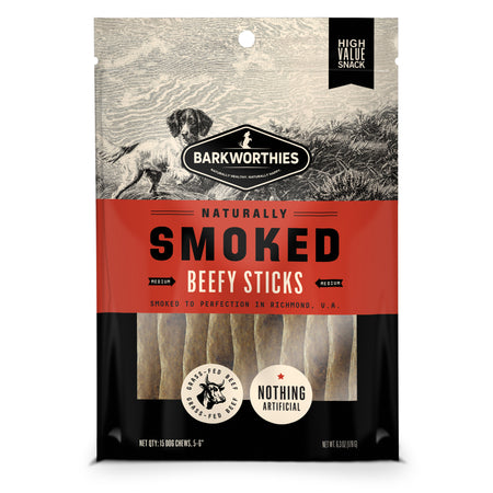 Barkworthies Naturally Smoked Beefy Sticks 6.3oz