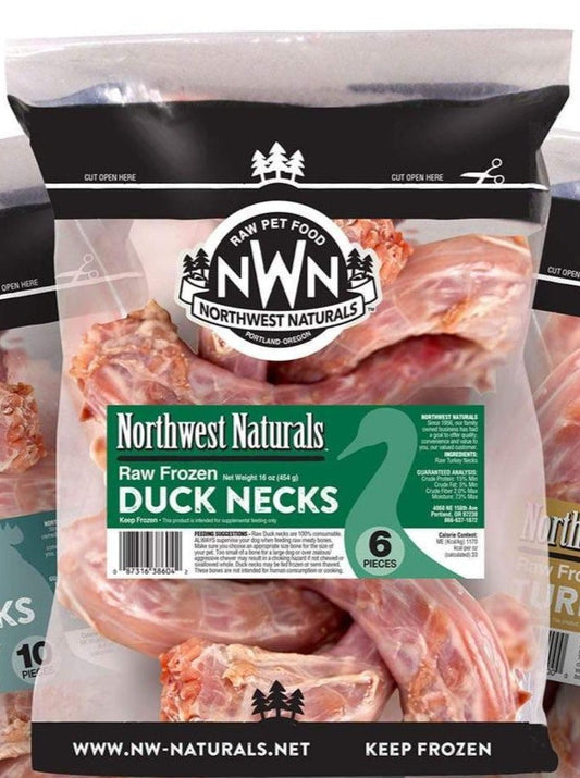 Northwest Naturals Frozen Raw Duck Necks 6 Count