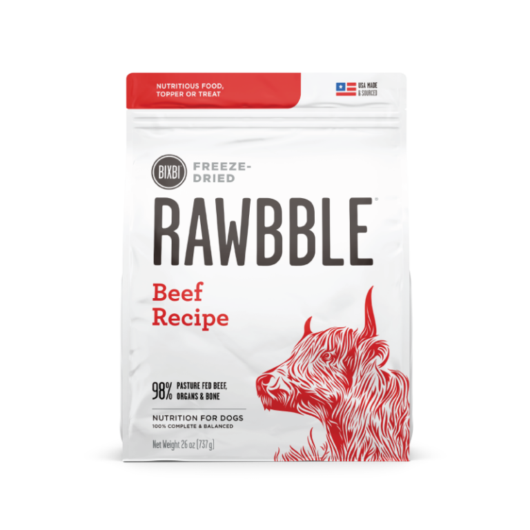 Bixbi Rawbble Freeze-Dried Food for Dogs Beef