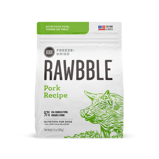 Bixbi Rawbble Freeze-Dried Dog Food Pork