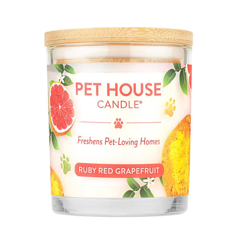 Pet House Ruby Red Grapefruit Candle