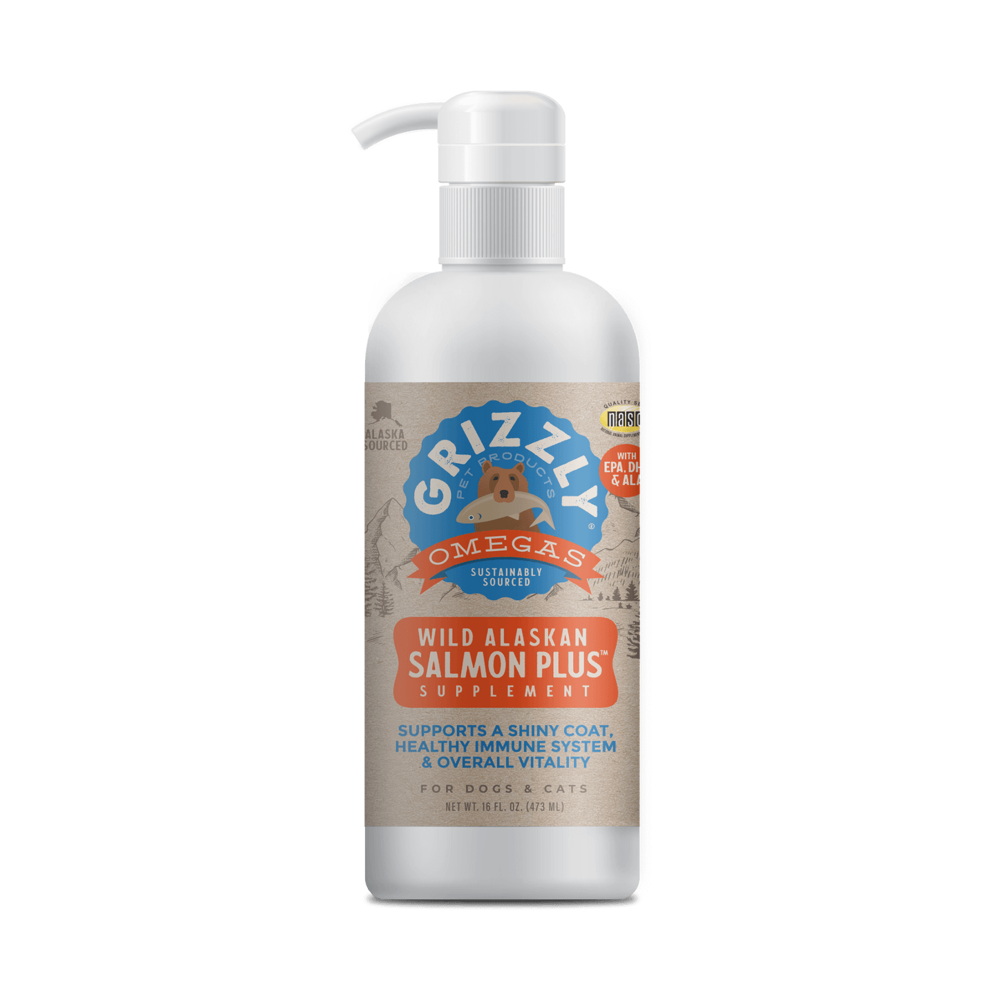 Grizzly Salmon Oil Plus 8oz