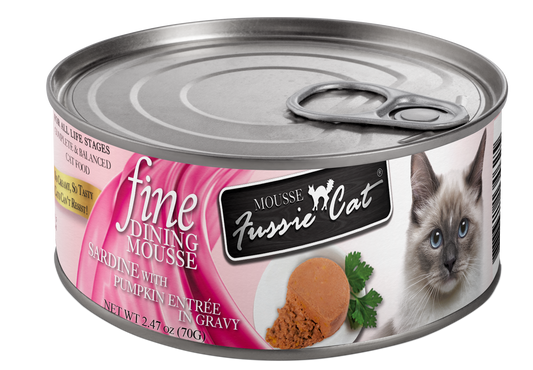 Fussie Cat Fine Mousse Sardine & Pumpkin 2.47 oz