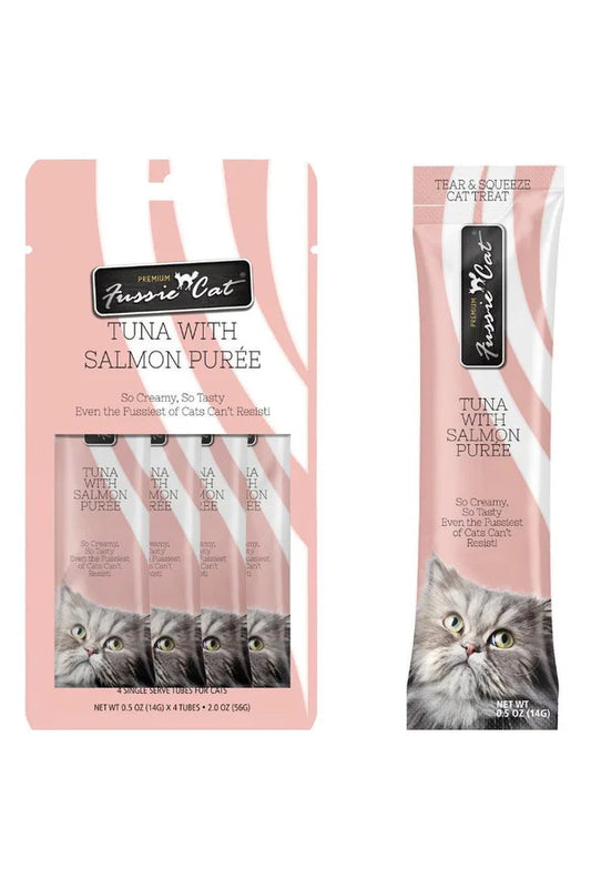 Fussie Cat Puree Tuna & Salmon 2oz