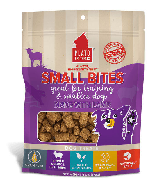 Plato Small Bites with Lamb Dog Treats 6-oz