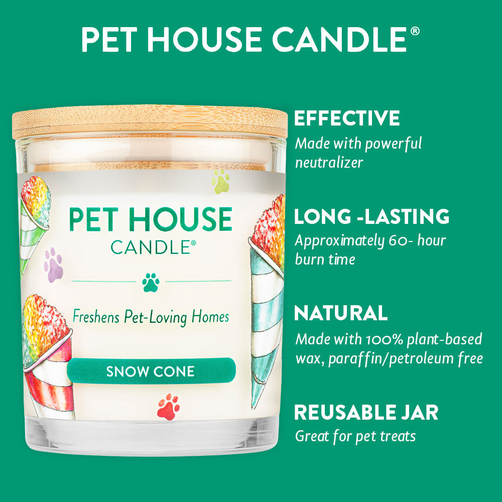 Pet House Snow Cone Candle