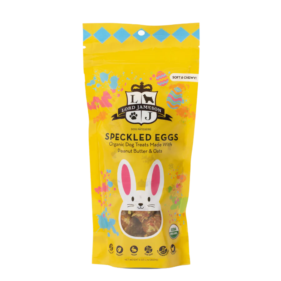 Lord Jameson Speckled Eggs Organic Dog Treats 6oz