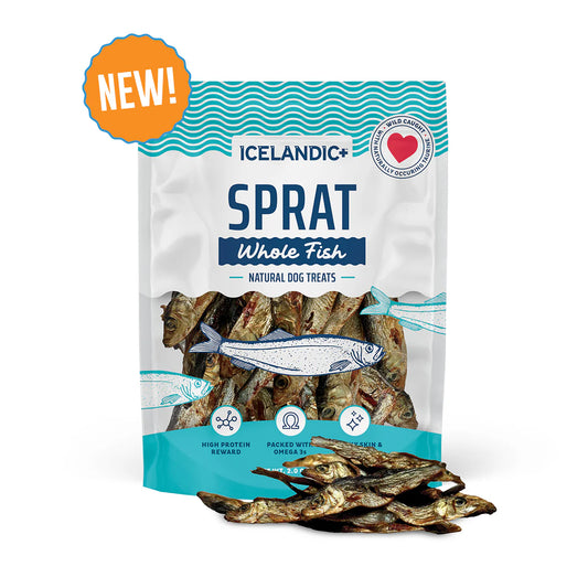 Icelandic Sprat Whole Fish Dog Treats 2oz