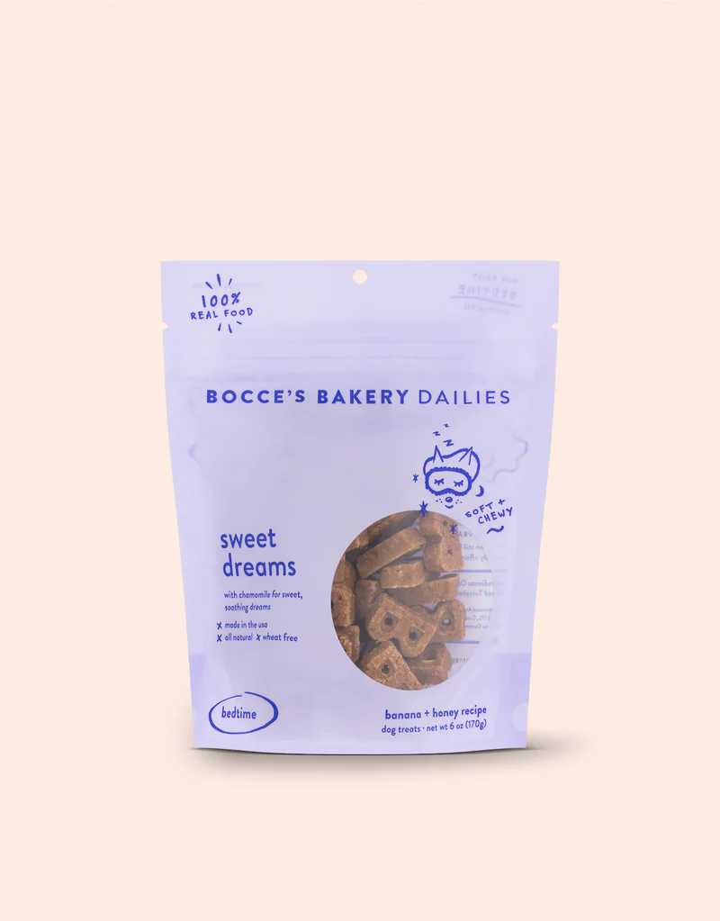 Bocce's Bakery Dailies Sweet Dreams Dog Treats for Bedtime Support 6 oz