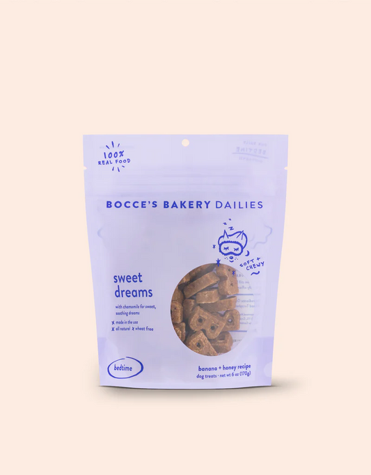 Bocce's Bakery Dailies Sweet Dreams Dog Treats for Bedtime Support 6 oz