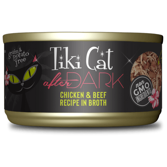 TikiCat After Dark Chicken & Beef Canned Cat Food 2.8-oz