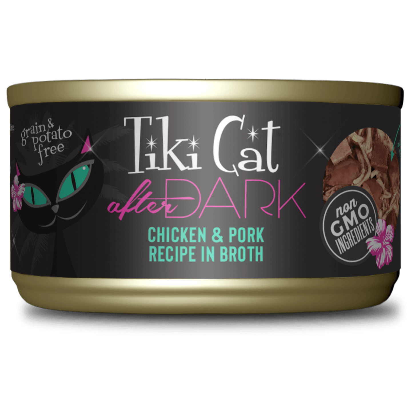 TikiCat After Dark Chicken & Pork Canned Cat Food 2.8-oz