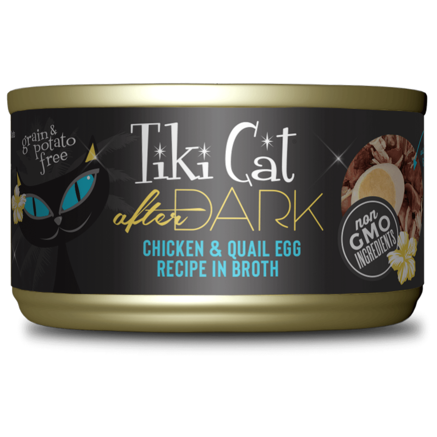 TikiCat After Dark Chicken & Quail Canned Cat Food 2.8-oz