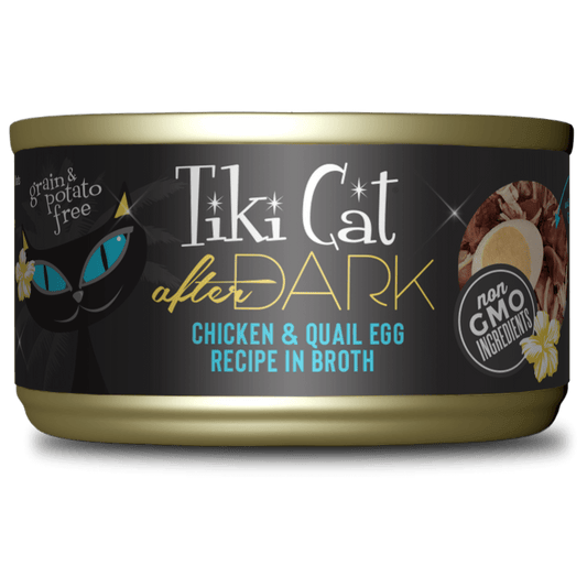 TikiCat After Dark Chicken & Quail Canned Cat Food 2.8-oz