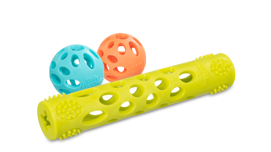 Totally Pooched Huff n Puff Assorted Dog Toy Set