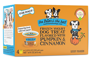 The Bear & The Rat Pumpkin & Cinnamon Frozen Yogurt Treat 4 Pack