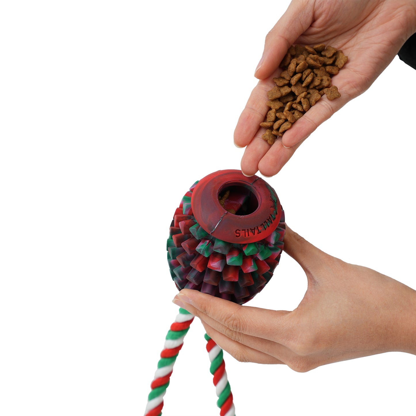 Tall Tails Natural Rubber Rope Pine Cone