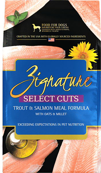 Zignature Select Cuts Trout & Salmon Dry Dog Food 4-lb