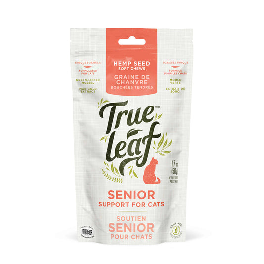 True Leaf Senior Support Hemp Seed Chews For Cats