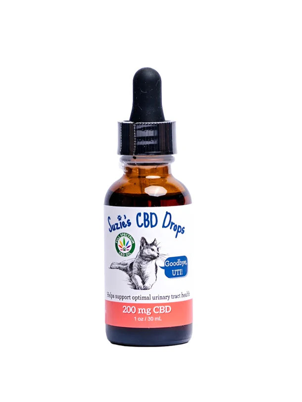 Suzie's "Goodbye UTI" 200mg CBD Drops for Cats