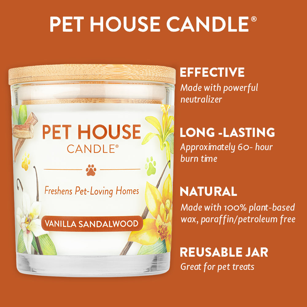 Pet House Vanilla Sandalwood Candle