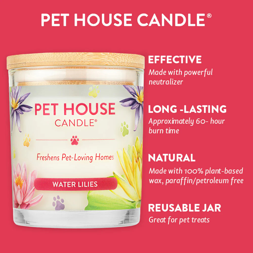 Pet House Water Lilies Candle 9oz