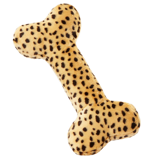 Fluff & Tuff Cheetah Bone XL