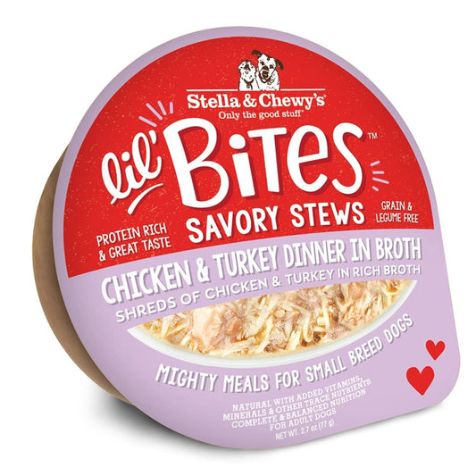 Stella & Chewy's Lil Bites Stews Chicken & Turkey 2.7oz