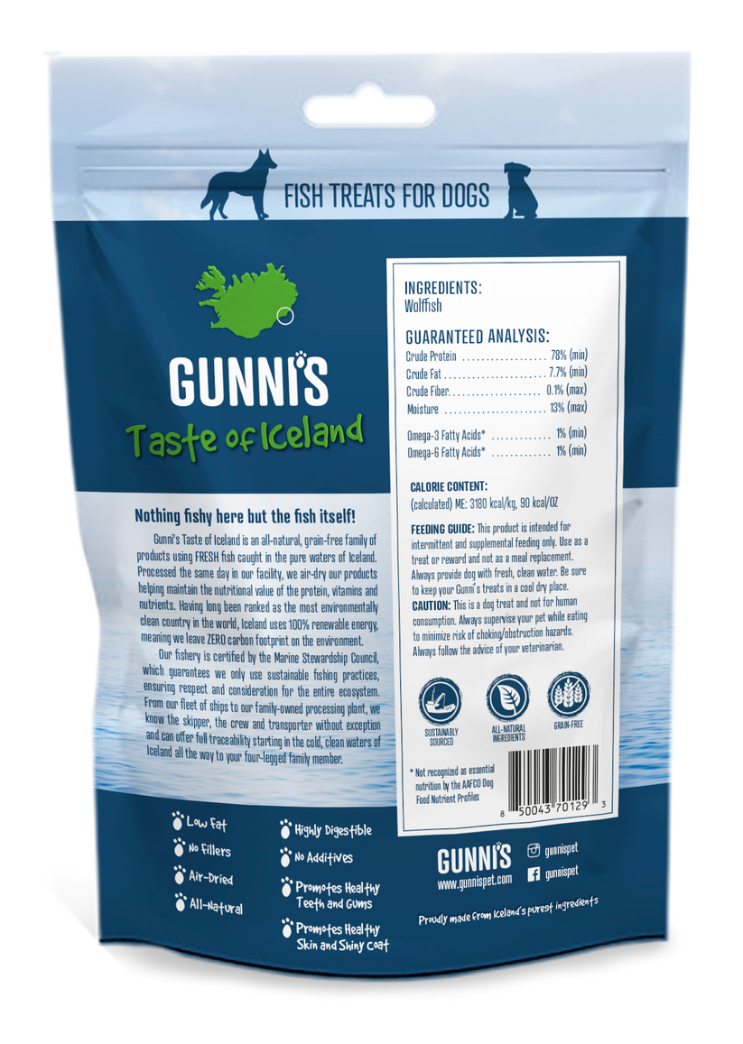 Gunni's Pet Wolf Fish Skin Shorties 2.5 oz