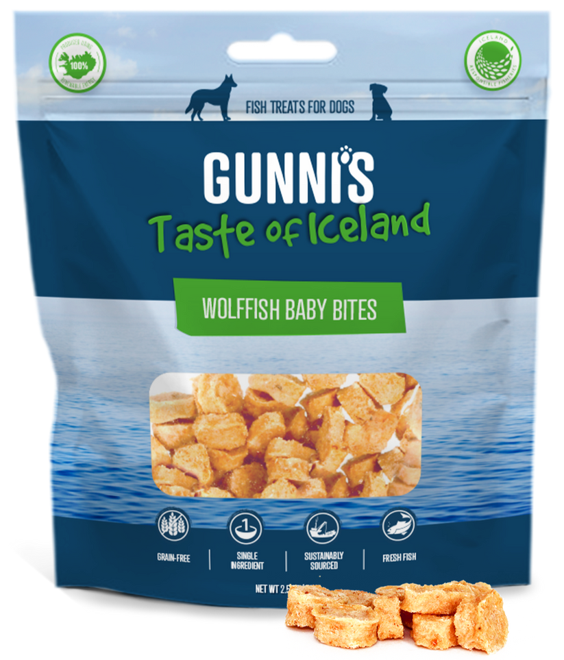 Gunni's Pet Wolf Fish Baby Bites 2.5 oz