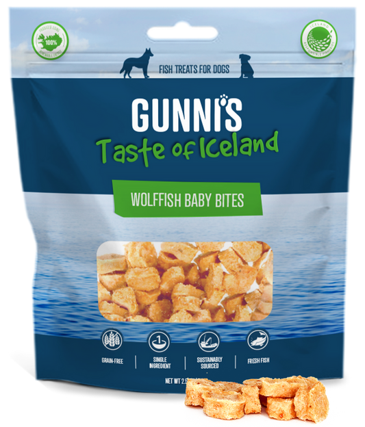 Gunni's Pet Wolf Fish Baby Bites 2.5 oz