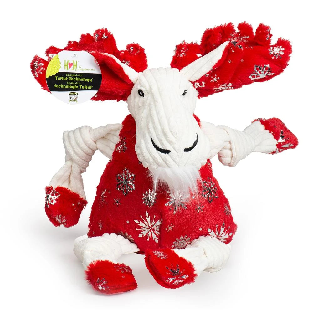 HuggleHounds Xmas Moose Red