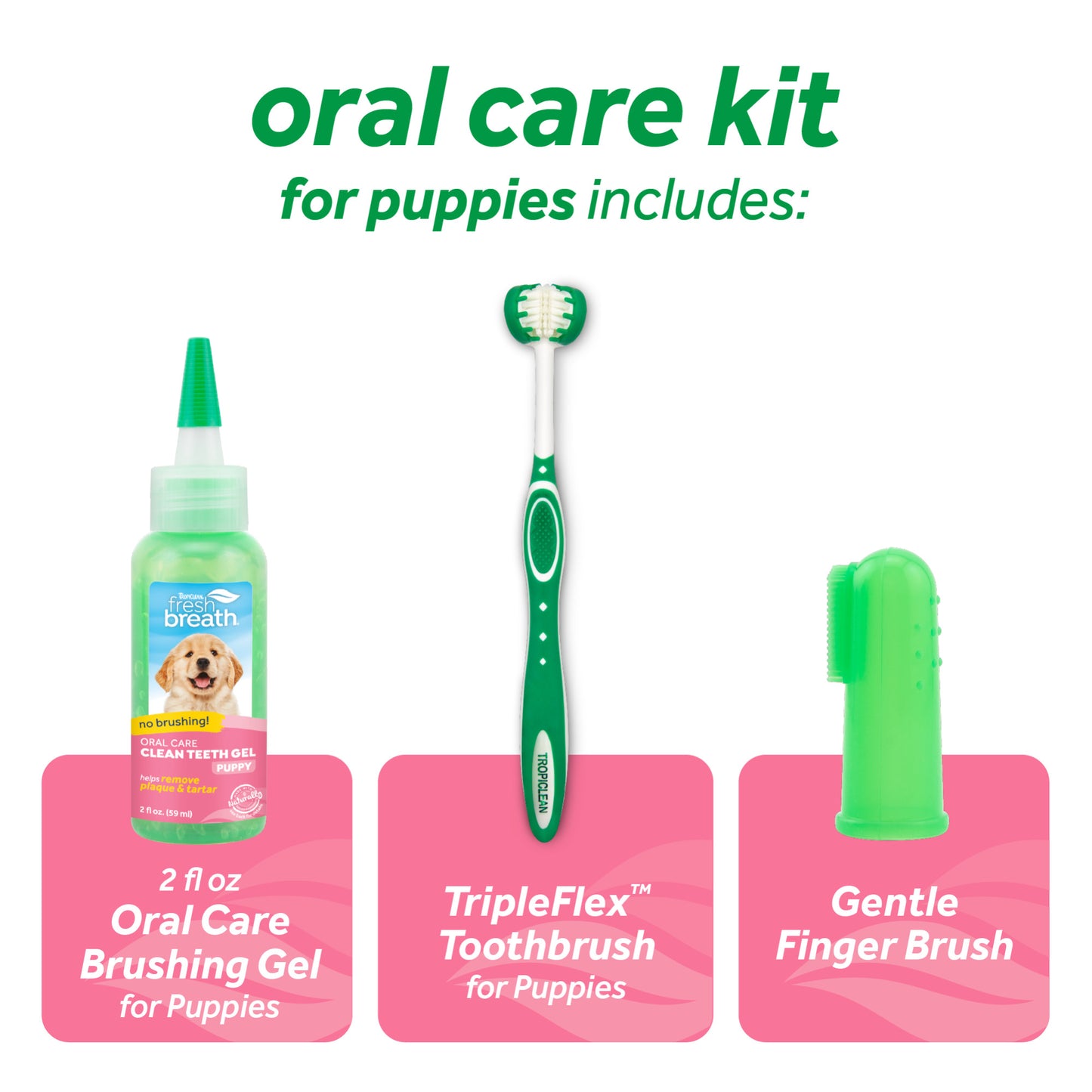 Tropiclean Fresh Breath Puppy Oral Care Kit