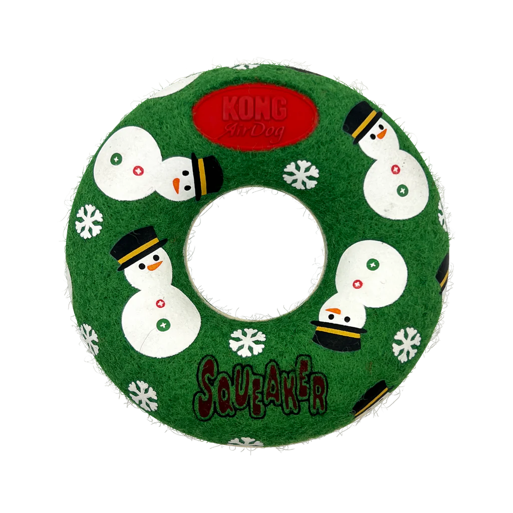 Kong Dog Holiday AirDog Squeaker Donut