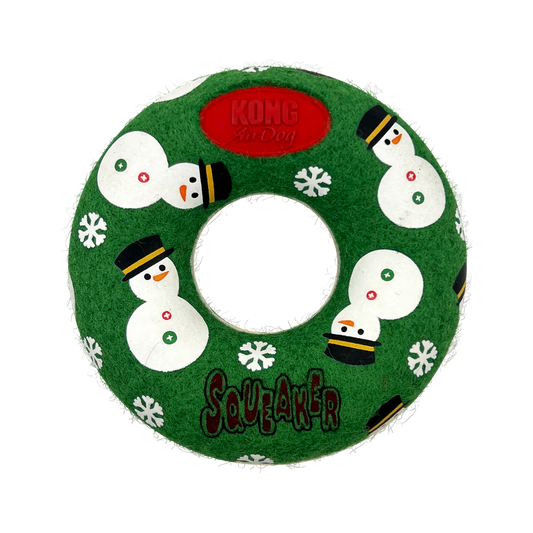 Kong Dog Holiday AirDog Squeaker Donut