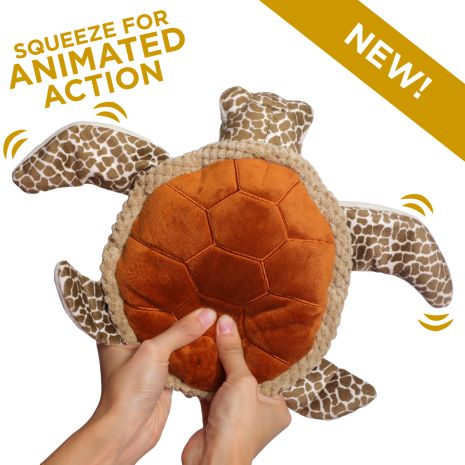 Tall Tails Animated Sea Turtle Dog Toy