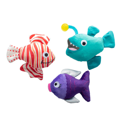 Fringe Studio Any Fin is Possible Small Dog Toys 3 pack