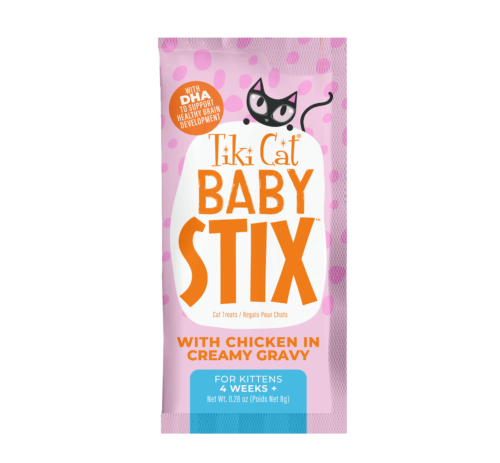 Tiki Pet Cat Baby Stix Chicken & Gravy .28oz