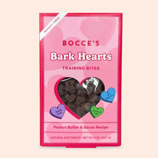 Bocce's Dog Soft Chews Bark Hearts 2oz