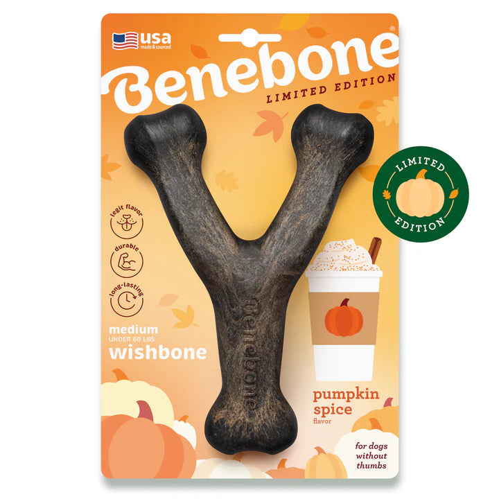 Benebone Limited Addition Medium Pumpkin Spice Wishbone