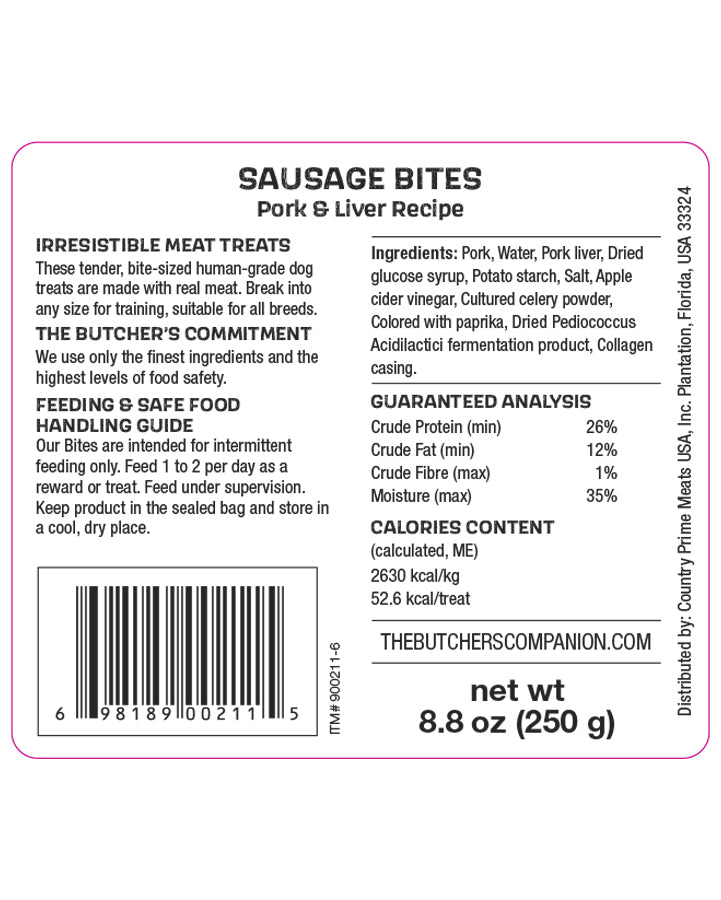 The Butcher's Companion Sausage Sticks Pork Liver 8.8oz