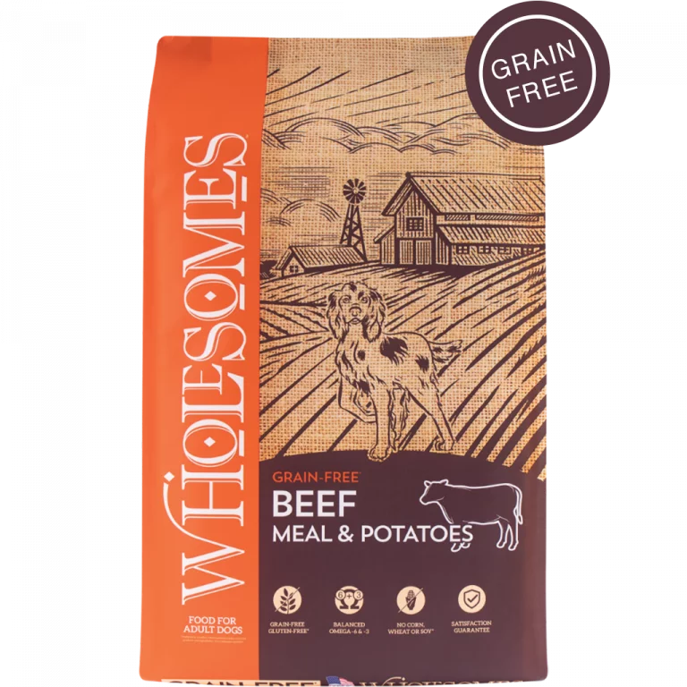 Wholesomes Beef & Potato Dry Dog Food 35lbs