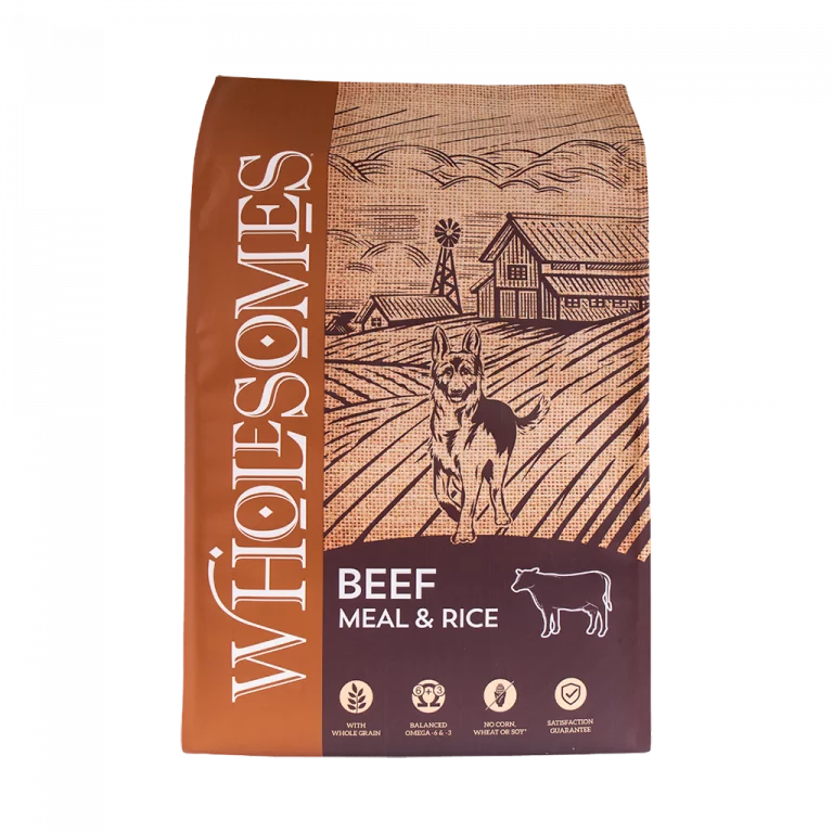 Wholesomes Beef Meal & Rice Dry Dog Food 40lb