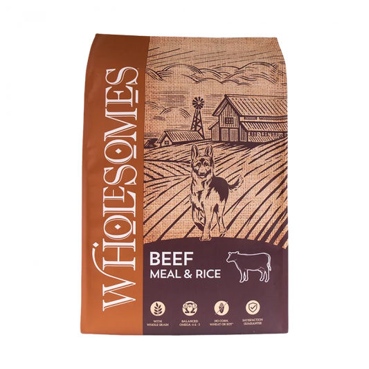 Wholesomes Beef Meal & Rice Dry Dog Food 40lb