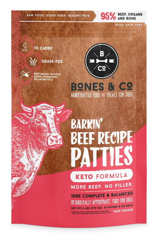 Bones N Co Beef Patties 6-lb