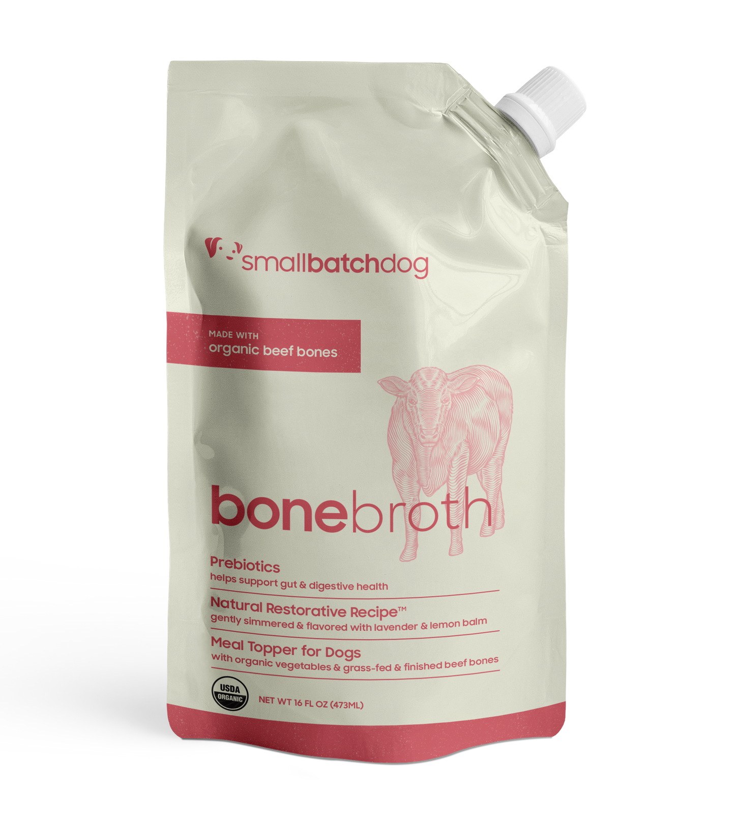 Small Batch Dog Shelf Stable Bone Broth 16oz