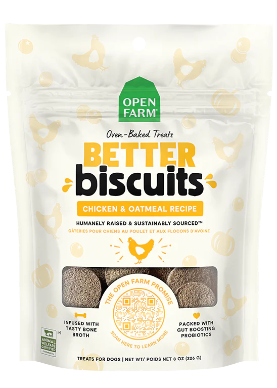 Open Farm Better Biscuits Crunchy Dog Treats