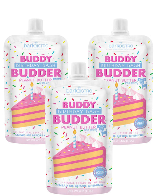 Bark Bistro Buddy Budder Birthday Bash 4oz Pouch