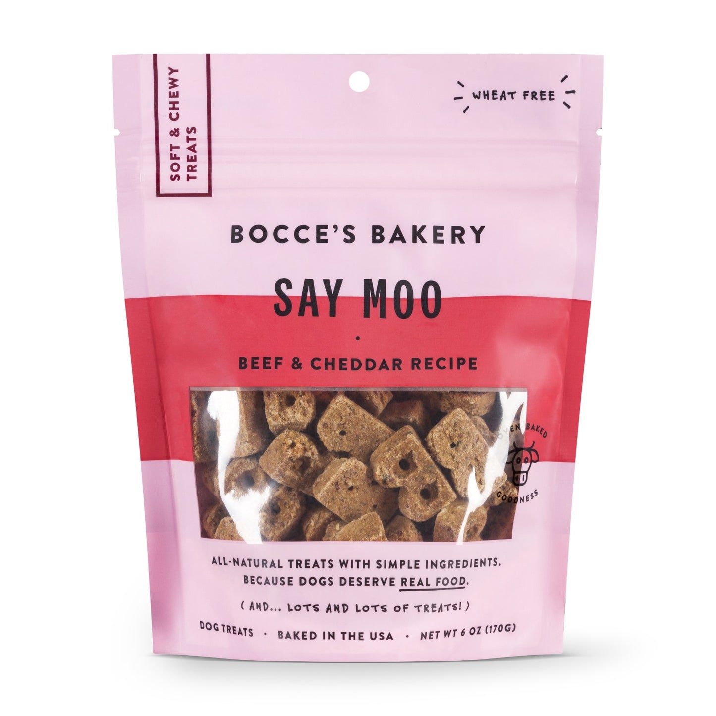 Bocce's Soft & Chewy Say Moo 6-oz